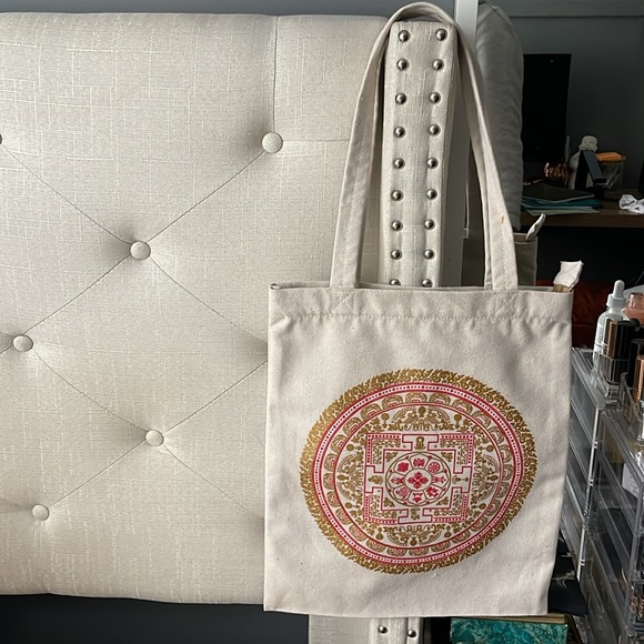 Cotton canvas tote bag with zipper - Picture 4 of 7